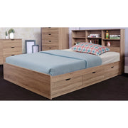 Luxurious Brown Finish Chest Bed With 3 Drawers