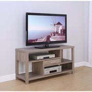 Imposing Spacious TV Stand With Drawer, Brown