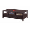 Simply Sophisticated Coffee Table With Spacious Storage, Brown
