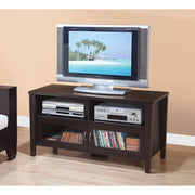 Stylish TV Stand With Flared Legs, Brown