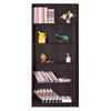 Spacious Dark Brown Finish Bookcase With 5 Open Shelves.