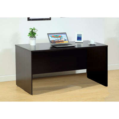 Dark Brown Finish Computer And Writing Desk.