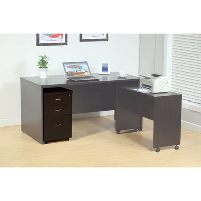 Spacious File Cabinet With 2 Drawers On Metal Glides