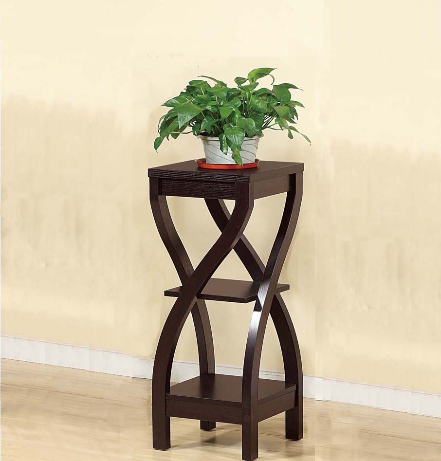 Elegant Design Medium Plant Stand, Dark Brown
