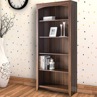 Prepossessing 5-Tier Bookcase, Brown