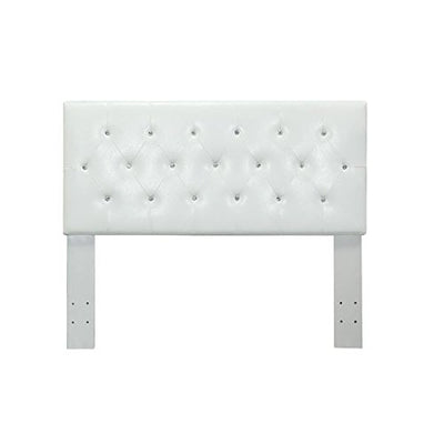 Contemporary Twin Size Headboard, White