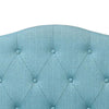 Contemporary Twin Size Headboard, Blue