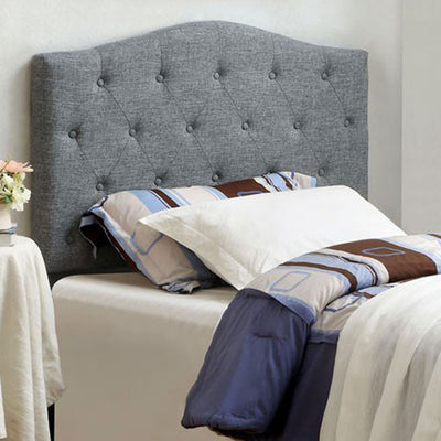 Contemporary Full Queen Headboard, Gray