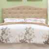 Contemporary Full Queen Headboard, Ivory