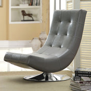Contemporary Swivel Chair, Gray