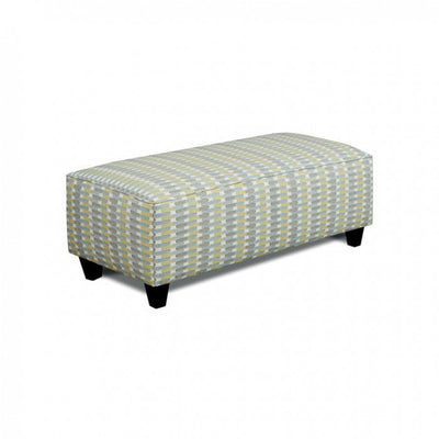 Transitional Ottoman, Soft Teal