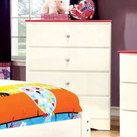 Spacious Wooden Chest In Pink & White