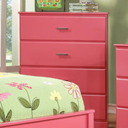 Wooden Chest With Handle Bar In Pink
