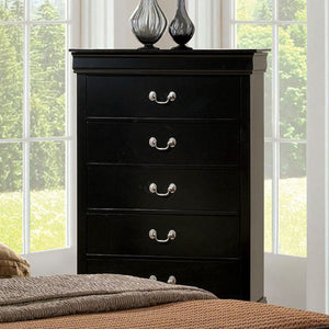 Modern Style Wooden Chest, Black