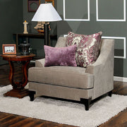 Retro Inspired Traditional Chair, Vintage Taupe