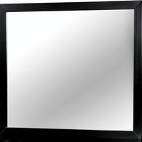 Modern Black Rectangular Mirror