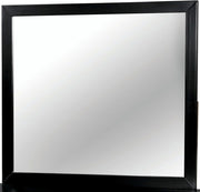 Modern Black Rectangular Mirror