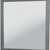 Gray Rectangular Mirror