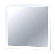 Modern White Rectangular Mirror