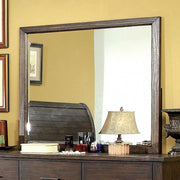 Transitional Style Dark Walnut Finish Mirror