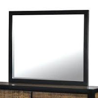 Transitional Style Mirror, Black