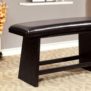 Modern Style Counter Height Bench , Black