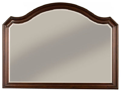Transitional Style Mirror , Brown Cherry