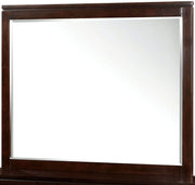 Transitional Style Mirror , Brown Cherry