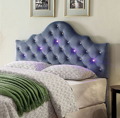 Contemporary King Headboard, Blue