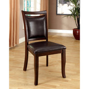 Woodside Transitional Side Chair , Expresso Finish, Set Of 2