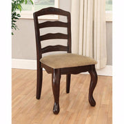 Cottage Side Chair, Dark Walnut Finish, Set Of 2