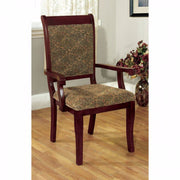 Traditional Arm Chair,Antique Cherry, Set Of 2