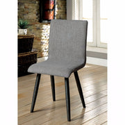 Midcentury Modern Side Chair, Gray, Set Of Two