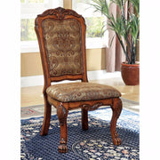 Side Chair Seat - Cal Foam, Antiqued Oak Finish,Set Of Two