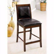Transitional Counter Height Chair, Set Of 2