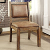 Industrial Side Chair In Brown, Set Of Two