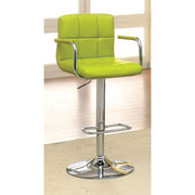 Contemporary Bar Stool With Arm In Yellow