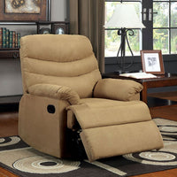 Transitional Recliner Chair With Microfiber, Multicolor