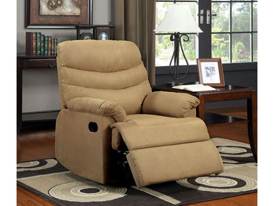 Transitional Recliner Chair With Microfiber, Multicolor