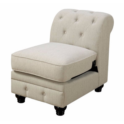Stanford II Couch Chair, Ivory Fabric