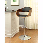 Contemporary Bar Chair With & Bent Wood