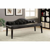 Contemporary Large Bench, Black Finish