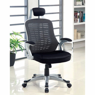 Contemporary Mesh Office Chair, Black Finish
