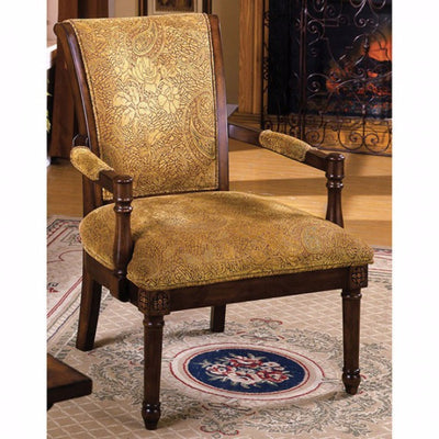 Traditional Occasional Chair, Antique Oak