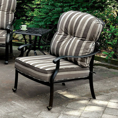 Transitional Chair, Antique Black, Set Of 2