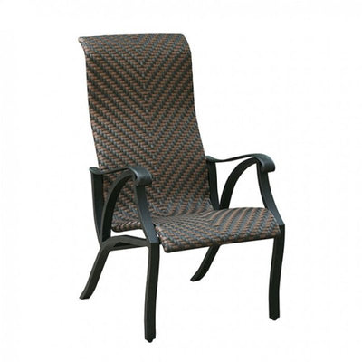 Contemporary Metal Arm Chair With Wicker, Set Of 2