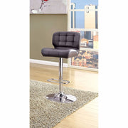 Contemporary Bar Chair, Gray Finish