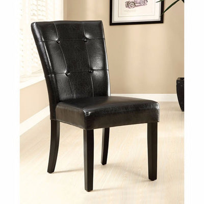 Contemporary Marion Side Chair, Expresso Finish, Set Of 2