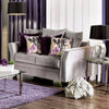 Elegant Transitional Style Love Seat In Gray