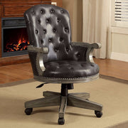 Height Adjustable Arm Chair In Gray And Black
